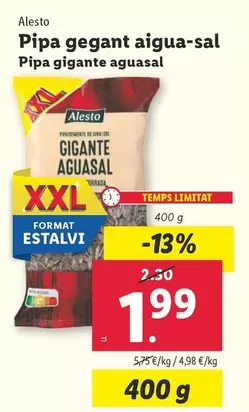 Oferta de Alesto - Pipa Gigante Aguasal  por 1,99€ en Lidl