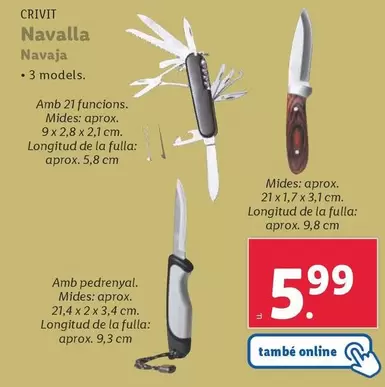 Oferta de Crivit - Navaja por 5,99€ en Lidl
