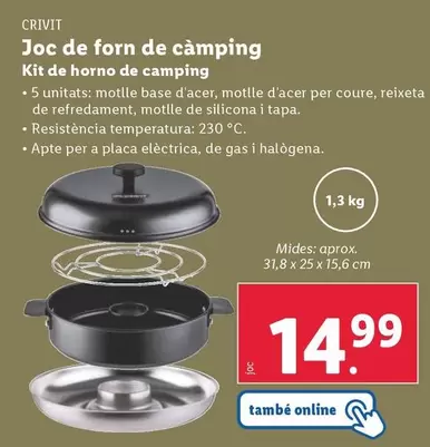 Oferta de Crivit - Kit De Horno De Camping por 14,99€ en Lidl