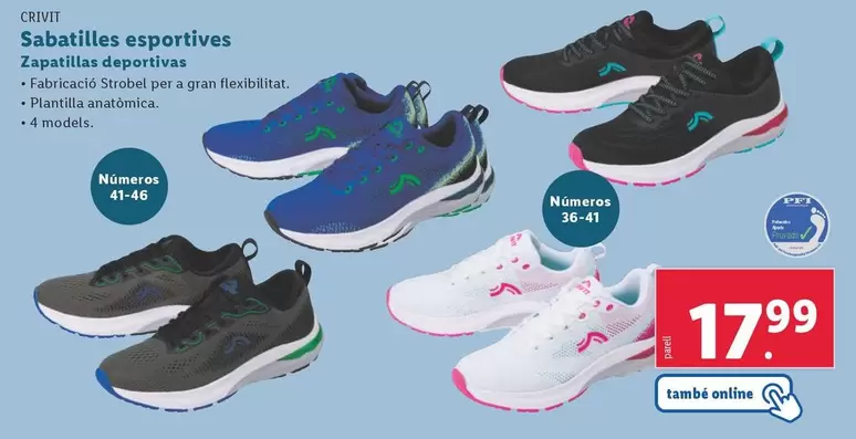 Oferta de Crivit - Zapatillas Deportivas por 17,99€ en Lidl