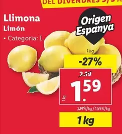 Oferta de Limón  por 1,59€ en Lidl
