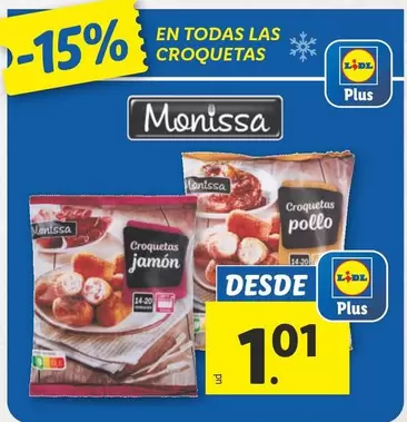 Oferta de Monissa - En Todas Las Croquetas  por 1,01€ en Lidl