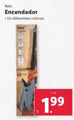 Oferta de Nola - Encendedor por 1,99€ en Lidl