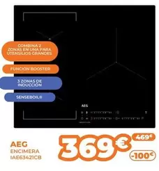 Oferta de AEG - Encimera Iae63421cb por 369€ en Pascual Martí