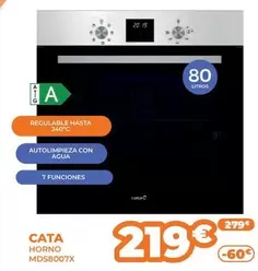 Oferta de Cata - Horno Mds8007x por 219€ en Pascual Martí