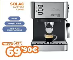 Oferta de Solac - Cafetera Ce4481 por 69,9€ en Pascual Martí