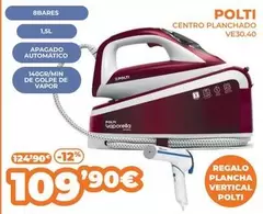 Oferta de Polti - Centro Planchado Ve30.40 por 109,9€ en Pascual Martí
