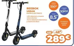 Oferta de Reebok - Urban/ Patin Eléctrico  por 289€ en Pascual Martí