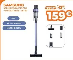 Oferta de Samsung - Aspiradora Escoba Vs15a6031r4/et Jet60 por 159€ en Pascual Martí