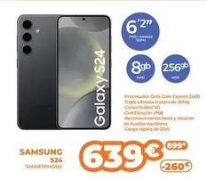 Oferta de Samsung - Smartphone S24 por 639€ en Pascual Martí