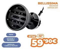 Oferta de Bellissima - Secador Diffon Df1 por 59,9€ en Pascual Martí