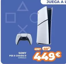Oferta de Sony - Ps5 5 Chasis D por 449€ en Pascual Martí