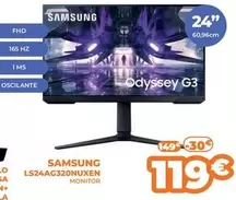 Oferta de Samsung - Ls24ag320nuxen por 119€ en Pascual Martí