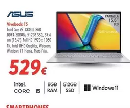 Oferta de Asus - Vivobook 15  por 529€ en Zbitt