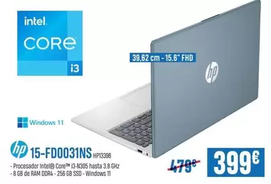 Oferta de Intel - 15-Fd0031ns por 399€ en Beep