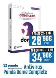 Oferta de Panda -  Antivirus  Dome Complete por 28,9€ en Beep