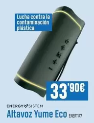 Oferta de Energy Sistem - Altavoz Yume Eco por 33,9€ en Beep