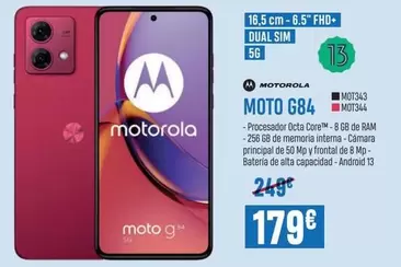 Oferta de Motorola - Moto G84 por 179€ en Beep