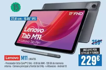 Oferta de Lenovo - Tab M11 por 229€ en Beep