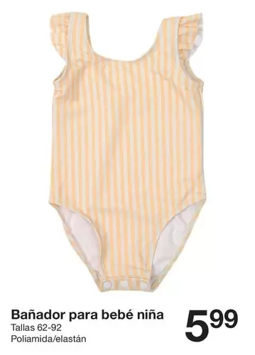 Oferta de Banador Para Bebé Nina por 5,99€ en ZEEMAN