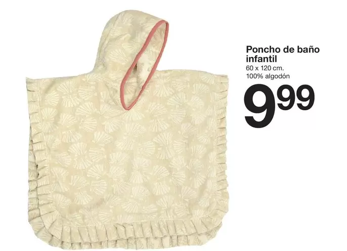 Oferta de Poncho De Baño Infantil por 9,99€ en ZEEMAN