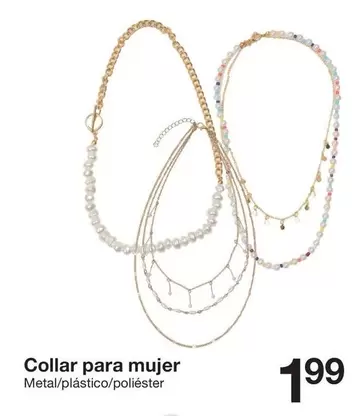 Oferta de Collar Para Mujer por 1,99€ en ZEEMAN