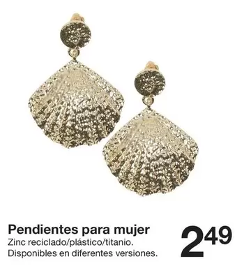 Oferta de Pendientes Para Mujer por 2,49€ en ZEEMAN