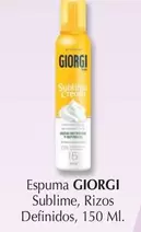 Oferta de Giorgi - Espuma Sublime, Rizos Definidos en Cash Barea