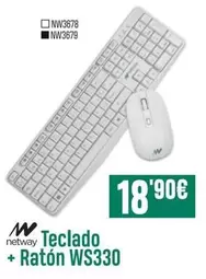 Oferta de Netway - Teclado + Ratón WS330 por 18,9€ en PCBox