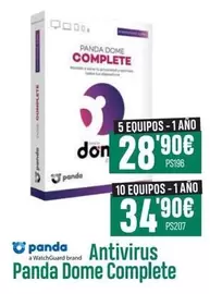 Oferta de Panda - Antivirus  Dome Complete por 28,9€ en PCBox