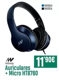 Oferta de Netway - Auriculares + Micro HT8760 por 11,9€ en PCBox