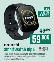 Oferta de AMAZFIT - Smartwatch Bip 5 por 59,9€ en PCBox