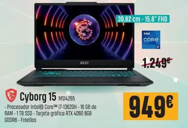 Oferta de Cyborg 15 Ms14265 por 949€ en PCBox