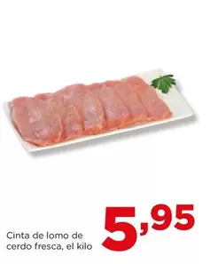 Oferta de Cinta De Lomo De Cerdo Fresca por 5,95€ en Alimerka