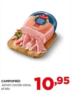 Oferta de Campofrío - Jamón Cocido Extra por 10,95€ en Alimerka