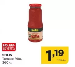 Oferta de Solís - Tomate Frito por 1,19€ en Alimerka