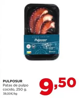 Oferta de Pulposur - Patas De Pulpo Cocido por 9,5€ en Alimerka