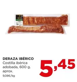 Oferta de Deraza - Ibérico Costilla Ibérica Adobada por 5,45€ en Alimerka