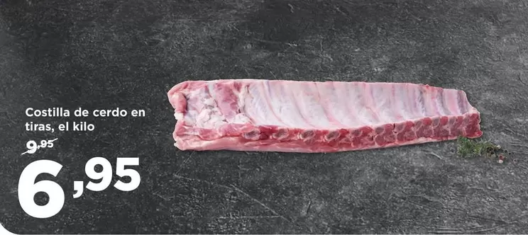 Oferta de Costilla De Cerdo En Tiras  por 6,95€ en Alimerka
