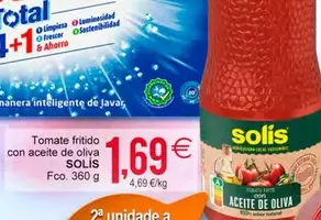 Oferta de Solís - Tomate Fritido Con Aceite De Oliva por 1,69€ en Plenus Supermercados