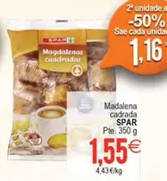 Oferta de Spar - Madalena Cadrada por 1,55€ en Plenus Supermercados