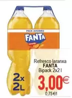 Oferta de Fanta - Refresco Laranxa Bipack por 3€ en Plenus Supermercados