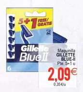 Oferta de Gillette - Maquinilla Blue-II por 2,09€ en Plenus Supermercados