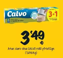 Oferta de Calvo - Atun Claro Oliva por 3,49€ en Cash Fresh