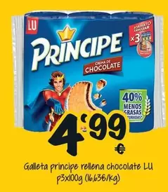 Oferta de Lu - Galleta Principe Rellena Chocolate por 4,99€ en Cash Fresh