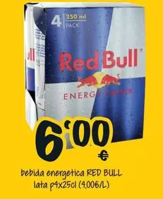 Oferta de Red Bull - Bebida Energetica por 6€ en Cash Fresh