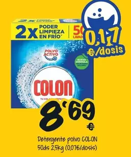 Oferta de Colon - Detergente Polvo por 8,69€ en Cash Fresh