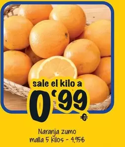 Oferta de Naranja Zumo por 0,99€ en Cash Fresh