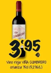 Oferta de Viña Cumbrero - Vino Rioja por 3,95€ en Cash Fresh