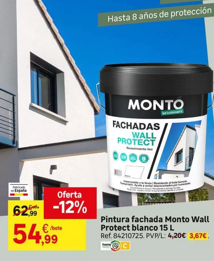 Oferta de Protect - Pintura Fachada  Blanco por 54,99€ en Leroy Merlin